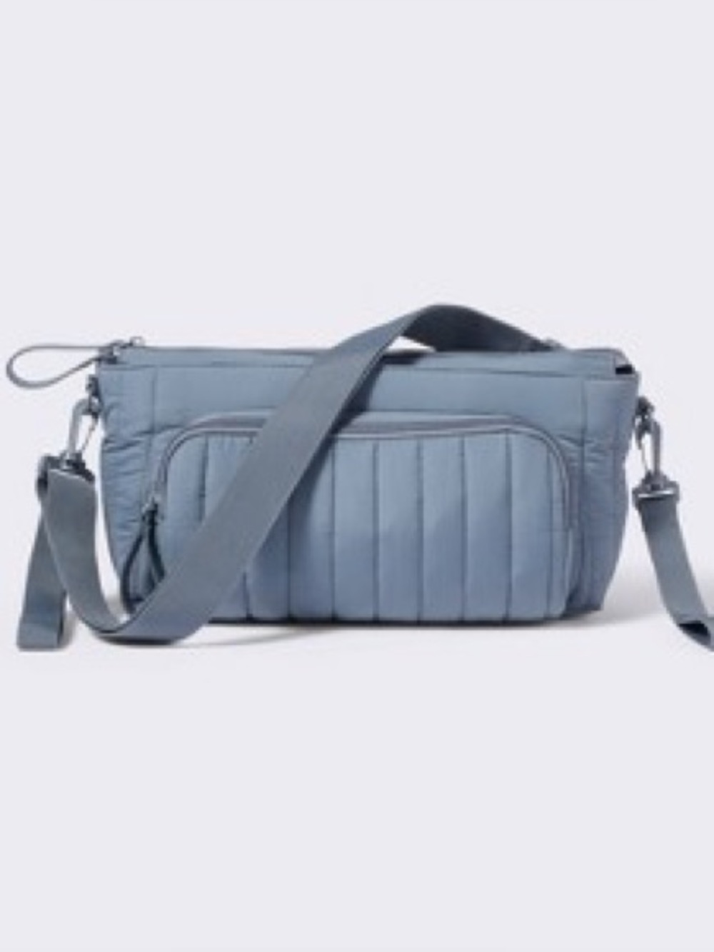 Blue Stroller Caddy and Shoulder Bag